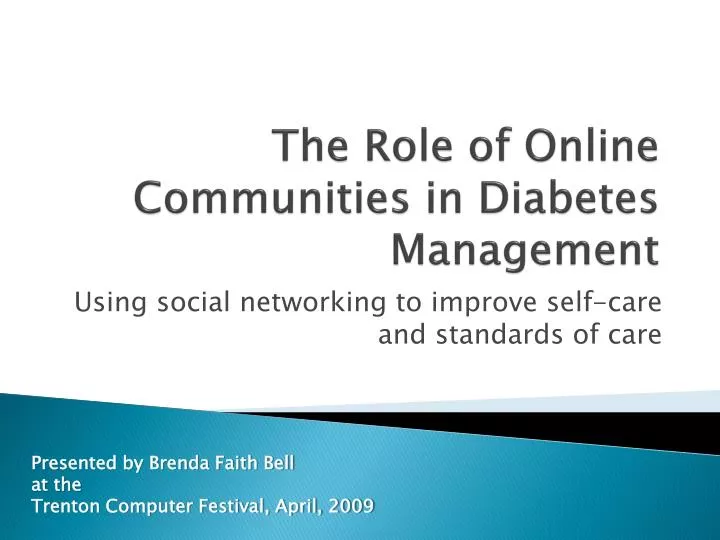 the role of online communities in diabetes management