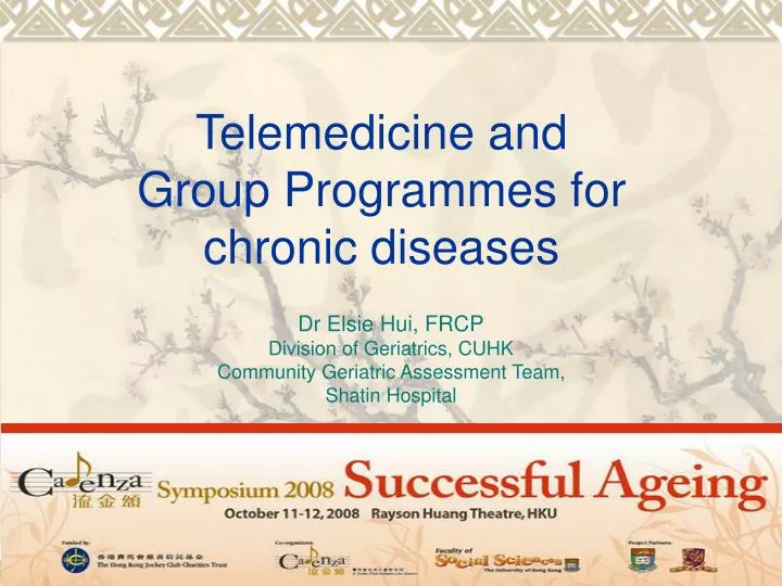 telemedicine and group programmes for chronic diseases