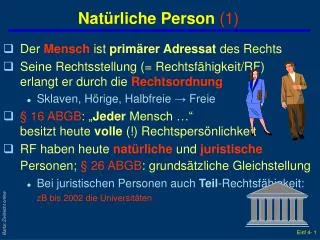 Natürliche Person (1)
