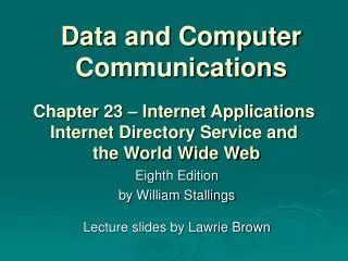 Data and Computer Communications