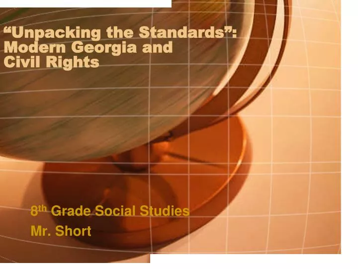 unpacking the standards modern georgia and civil rights