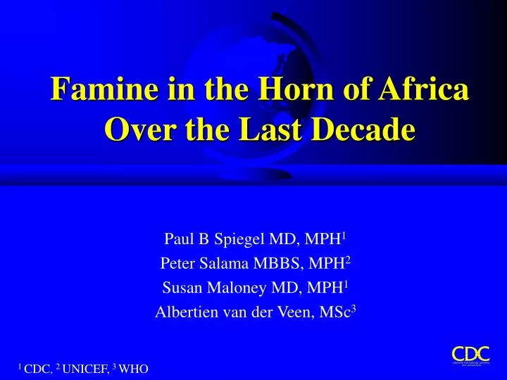 famine in the horn of africa over the last decade