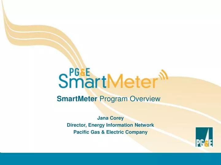 smartmeter program overview