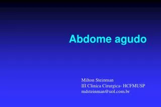 abdome agudo