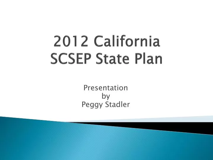 2012 california scsep state plan