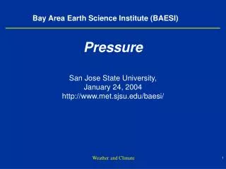 Bay Area Earth Science Institute (BAESI)