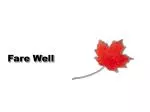 Fare Well - slide 1