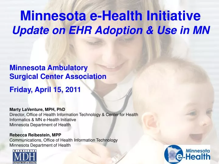 minnesota e health initiative update on ehr adoption use in mn