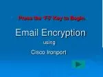 Email Encryption - slide 1