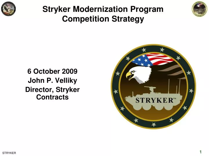 stryker modernization program competition strategy