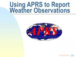 Using APRS to Report Weather Observations