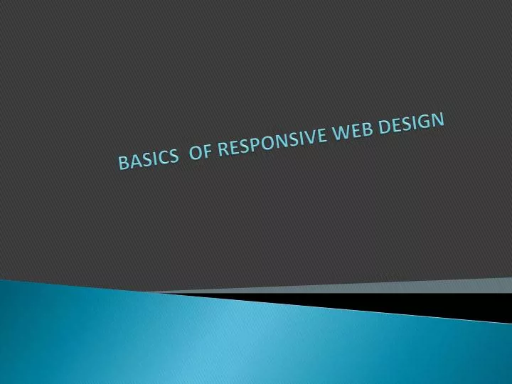basics of responsive web design