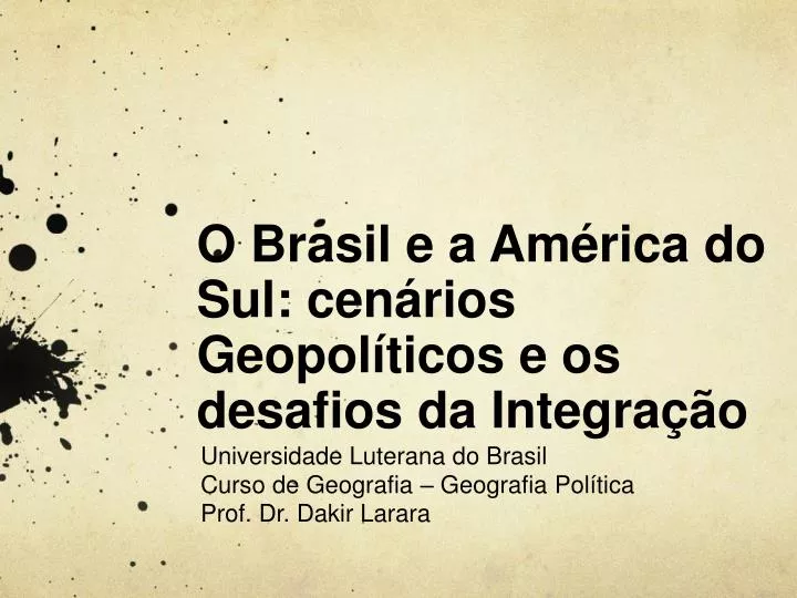 o brasil e a am rica do sul cen rios geopol ticos e os desafios da integra o