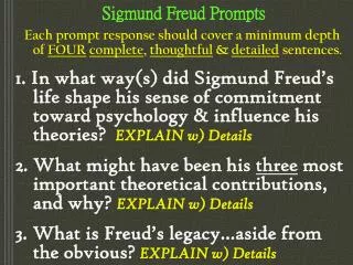 Sigmund Freud Prompts