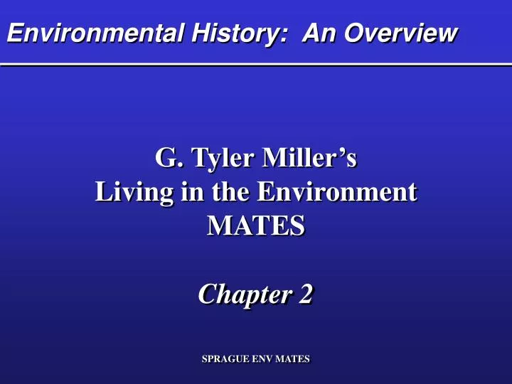 environmental history an overview