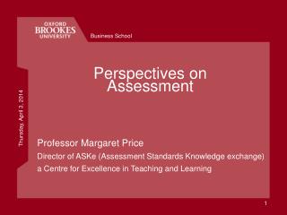 Perspectives on Assessment
