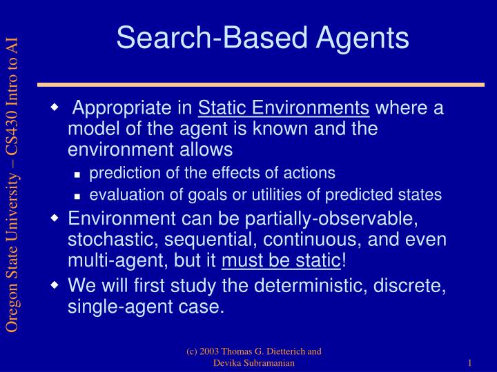 search based agents