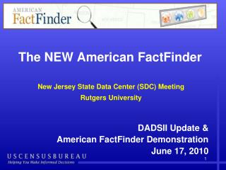 The NEW American FactFinder