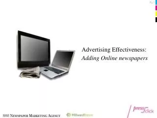Advertising Effectiveness: Adding Online newspapers