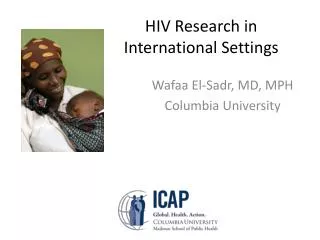 HIV Research in International Settings
