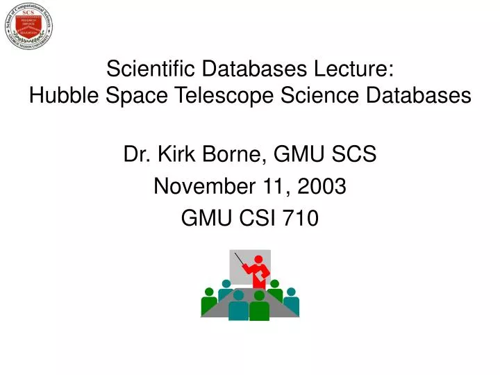 scientific databases lecture hubble space telescope science databases
