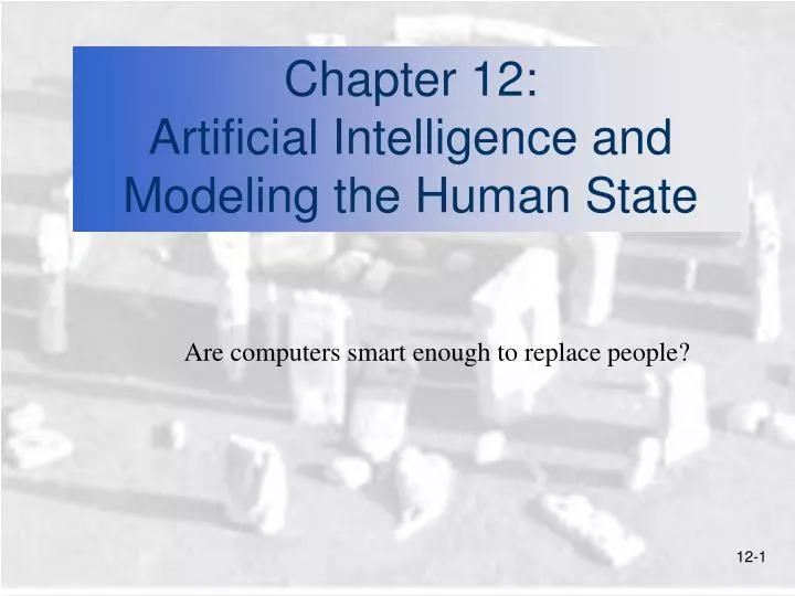 chapter 12 artificial intelligence and modeling the human state