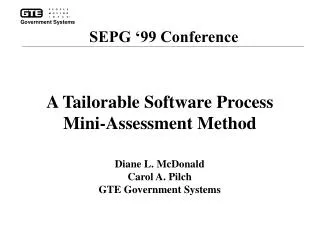 A Tailorable Software Process Mini-Assessment Method
