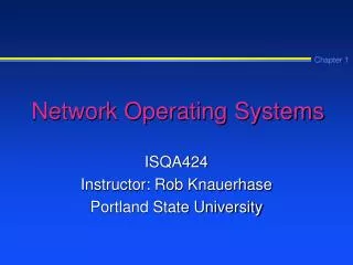 Network Operating Systems