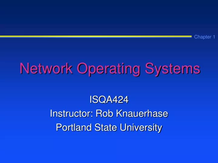 network operating systems
