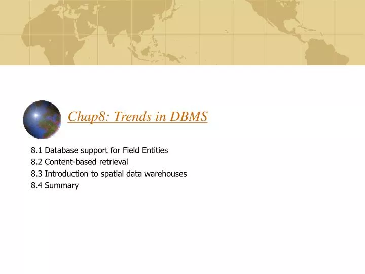 chap8 trends in dbms