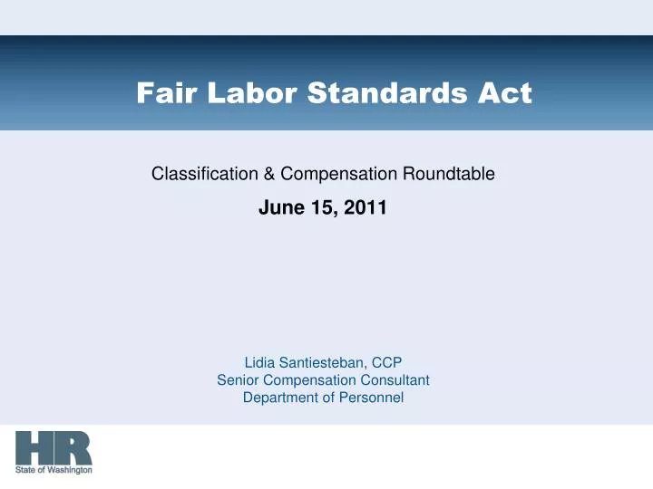 fair labor standards act
