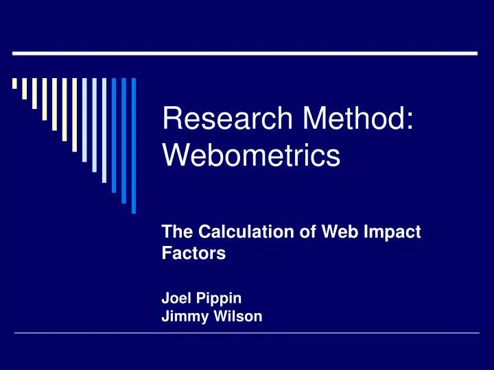research method webometrics