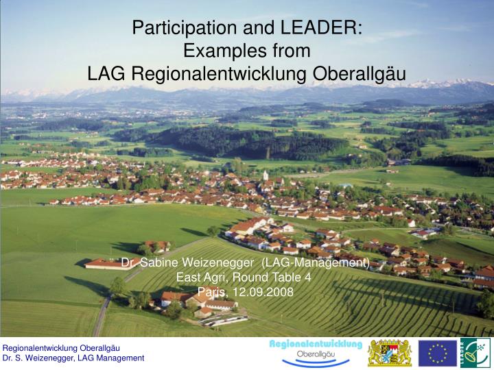 participation and leader examples from lag regionalentwicklung oberallg u