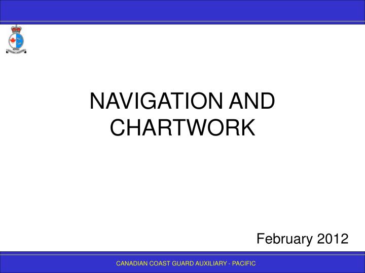 navigation and chartwork