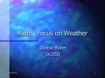 Engaging Students in Weather Analysis: A Mathematical Approach - slide 1