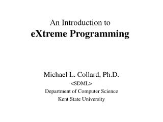 An Introduction to eXtreme Programming