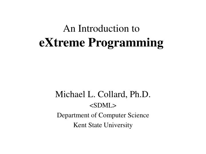 an introduction to extreme programming