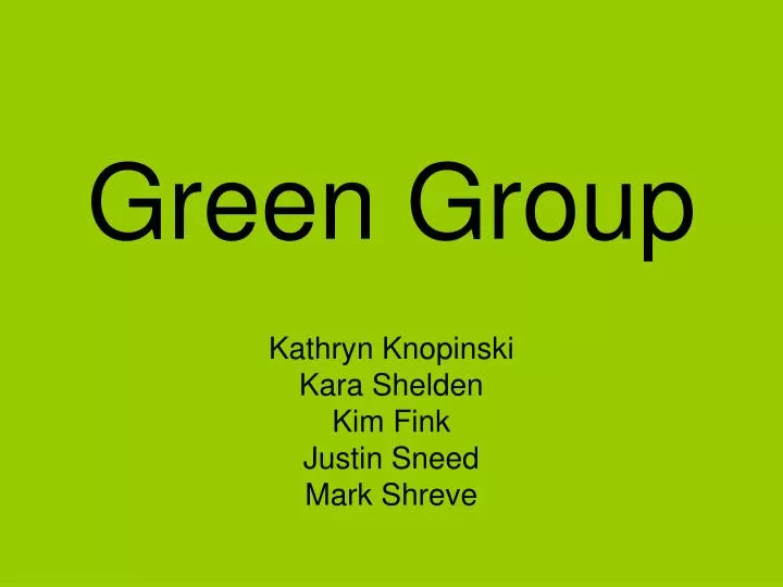 green group