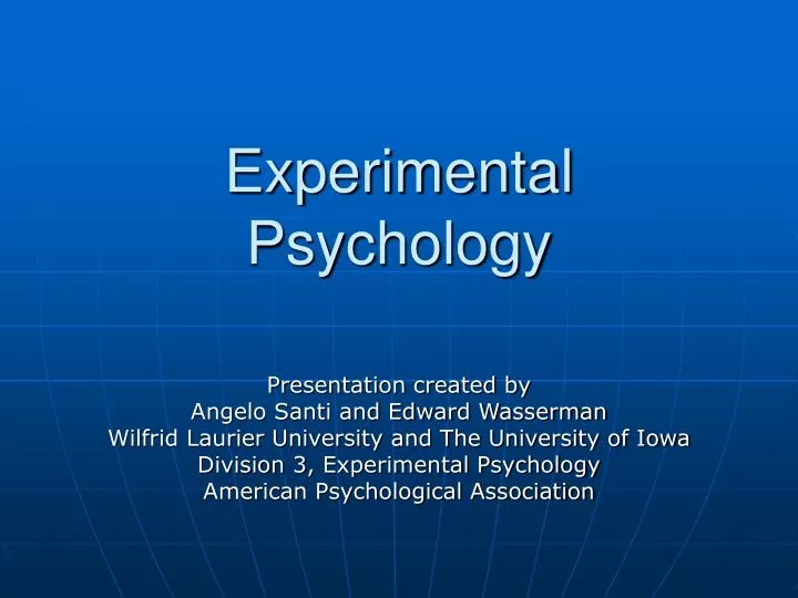 experimental psychology