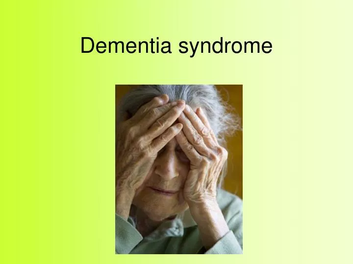 dementia syndrome