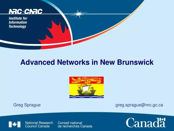 advanced networks in new brunswick