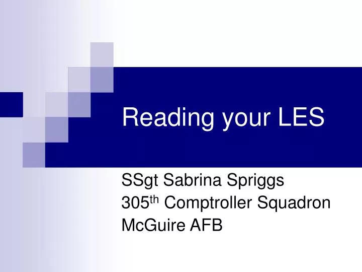 reading your les
