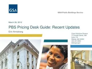 PBS Pricing Desk Guide: Recent Updates