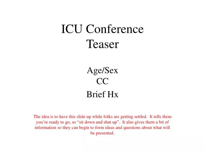 icu conference teaser