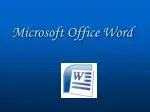 Microsoft Office Word - slide 1