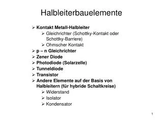 Halbleiterbauelemente