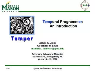 Temp oral Programm er : An Introduction