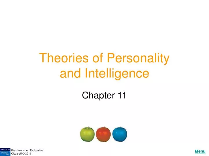 theories of personality and intelligence