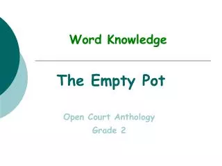 word knowledge