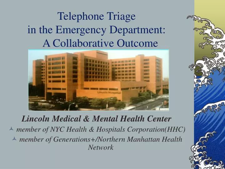 telephone triage in the emergency department a collaborative outcome